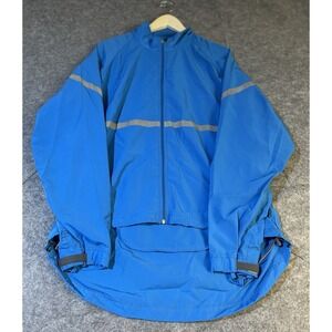 Mountain Equipment Co-Op Jacket Women XL Reflective Stripes Blue